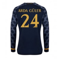 Real Madrid Arda Guler #24 Vonkajší futbalový dres 2023-24 Dlhy Rukáv